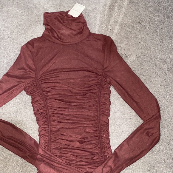 Brand New Free People Under It All Bodysuit in Chocolate - Picture 5 of 5